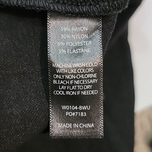 BETABRAND Pants Womans Large Black  Textured Bootcut Dress Yoga Comfort Stretch - Picture 8 of 8